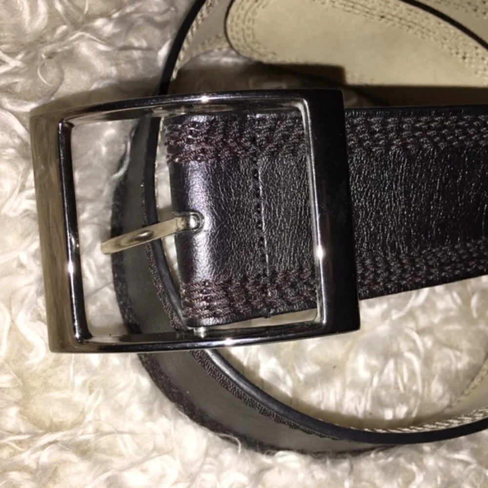 Stitch Saddle Leather Belt 2.5
